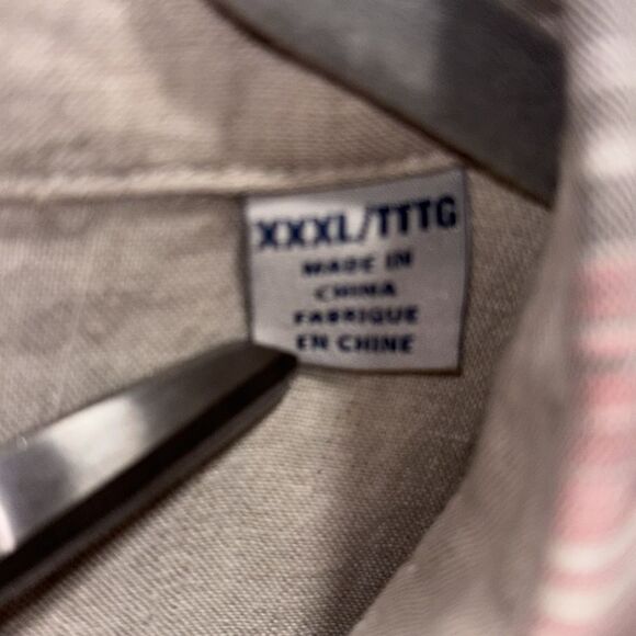 Tommy Bahama 100 % cotton multi colored striped button down shirt size XXXL. - Picture 8 of 8